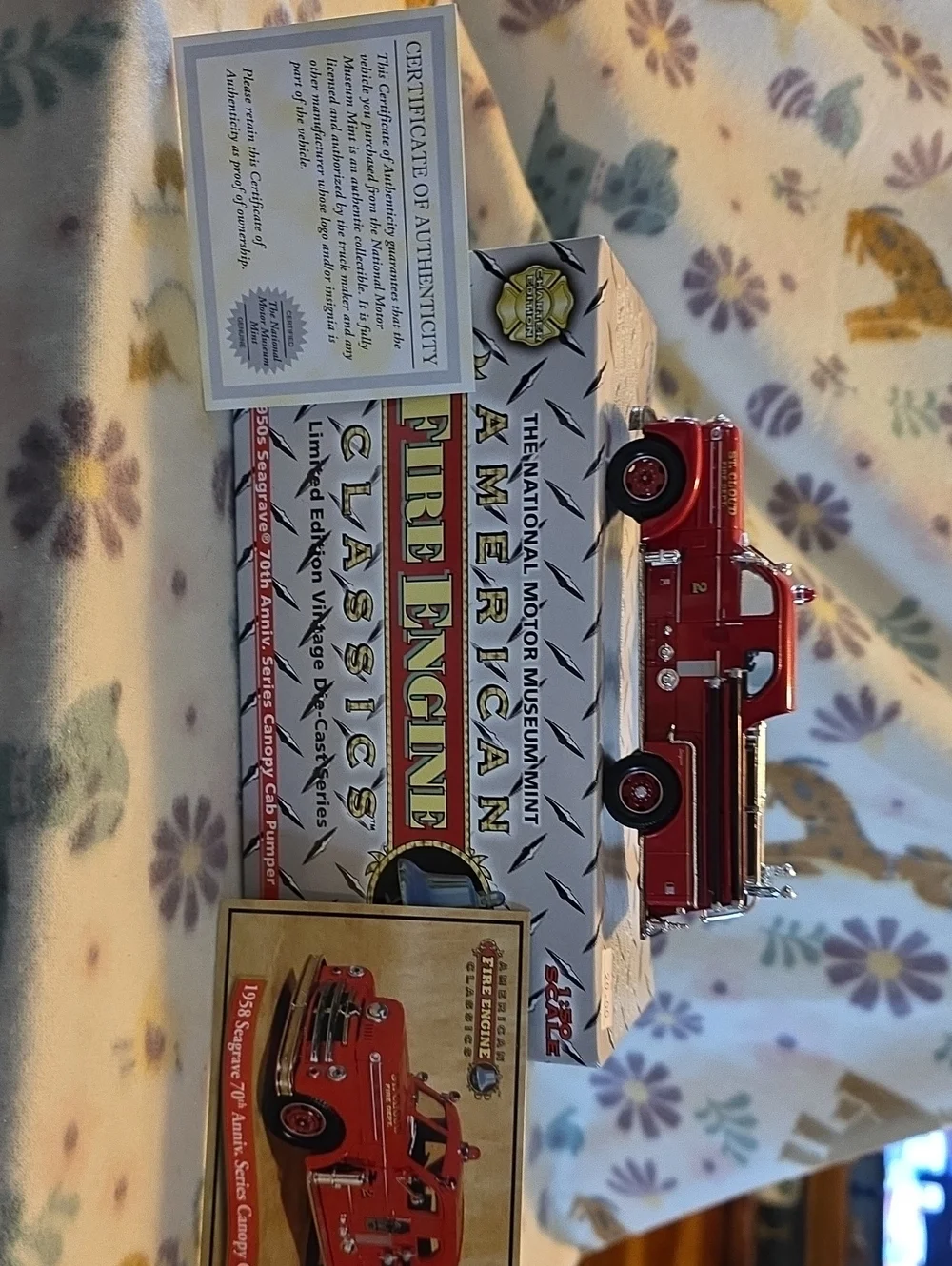 1:50 scale Corgi 1958 Seagrave Anniversary Series Canopy Cab Pumper